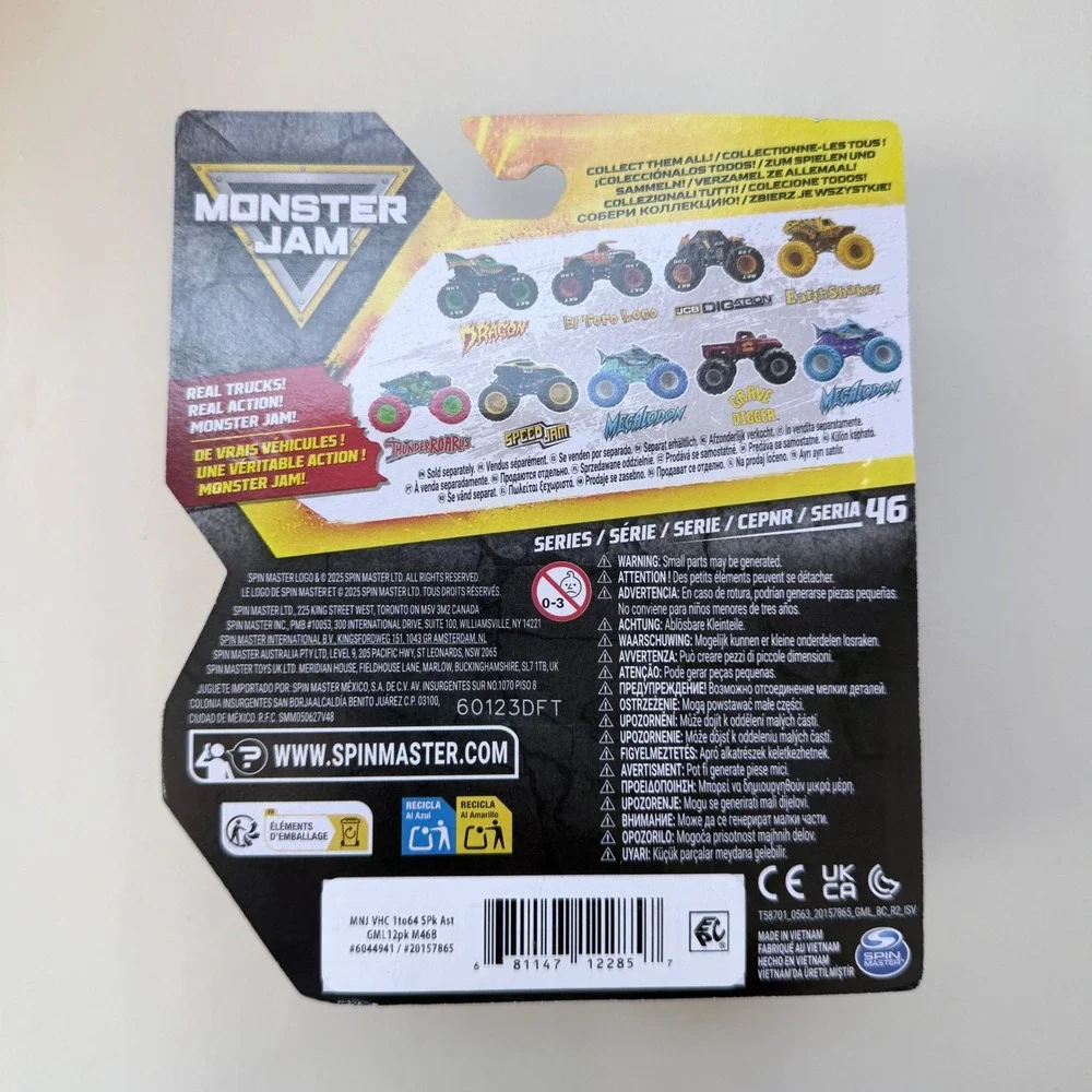 Monster Jam Classroom Crusher Series 46 Spin Master 1:64 Scale Diecast Truck NEW